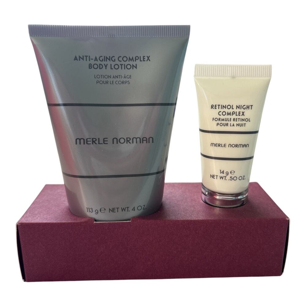 Merle Norman Smoothing Skin Duo Anti-Aging Complex Body Lotion Retinol Night Set - Picture 6 of 8